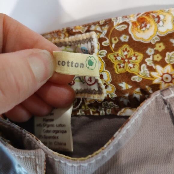 Aventura Taupe Button Down Cotton A-Line Mini Skirt Size 4 - Picture 7 of 8